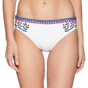 New La Blanca white sz14 women swimming Bottoms embroider cute summer